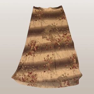 Vintage Floral Midi Skirt